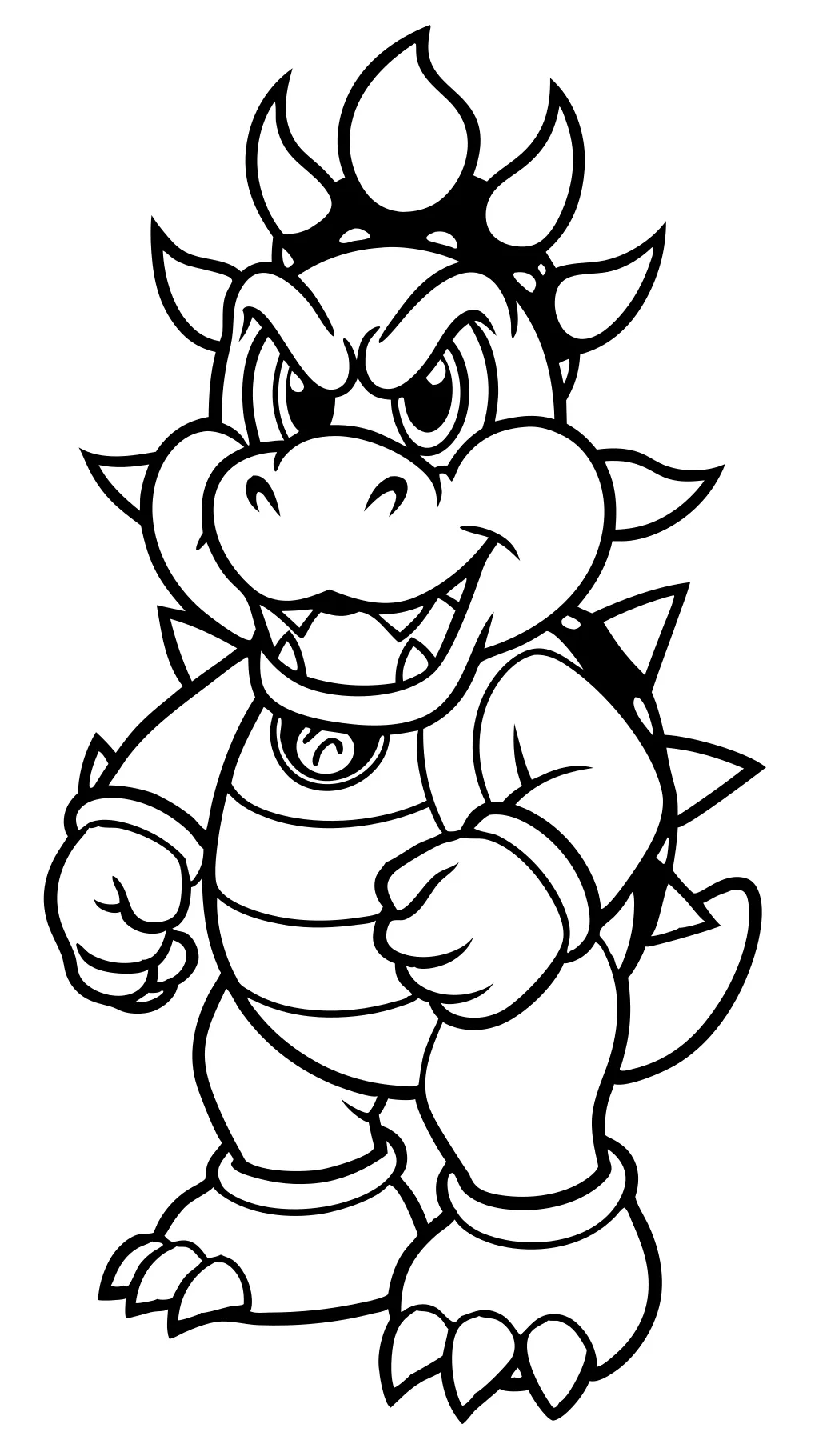 coloriage de Bowser